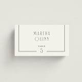 "Black Tie Elegance" - Place Cards in Tuxedo by Nicoletta Savod - Front with Free Guest Printing