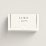 "Black Tie Elegance" - Place Cards in Tuxedo by Nicoletta Savod - Folded with Free Guest Printing