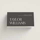 "Clarity" - Place Cards in Diamond by Heather Cairl - Folded with Free Guest Printing