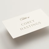"Classic decorum" - Place Cards in Golden by Stacey Meacham - Detail