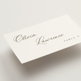 "Whimsy" - Place Cards in Latte by Cara Scott - Detail