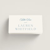 "Gwenyth" - Place Cards in Neptune by Kristie Kern - Folded with Free Guest Printing