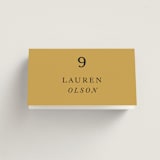 "Silhouette" - Place Cards in Sunrise by Lindsay Megahed - Folded with Free Guest Printing
