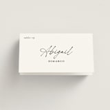 "modern classic" - Place Cards in Jasmine by Pippa Shaw - Folded with Free Guest Printing