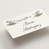 "Forget Me Nots" - Place Cards in Violet by Jenna Holcomb - Detail