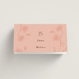 "Museum" - Place Cards in Burgundy by Nazia Hyder - Folded with Free Guest Printing