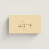"Classic and Floral" - Place Cards in Bark by Jen Ramsey - Front with Free Guest Printing