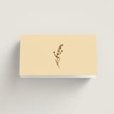 "Classic and Floral" - Place Cards in Bark by Jen Ramsey - Folded Back of Card