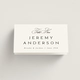 "Side by Side" - Place Cards in Tuxedo by Orasie - Folded with Free Guest Printing