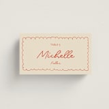 "Party On!" - Place Cards in Sangria Spark by Zove Ahhh - Front with Free Guest Printing