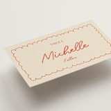 "Party On!" - Place Cards in Sangria Spark by Zove Ahhh - Detail
