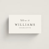 "Terra" - Place Cards in Snow by Pixel and Hank - Front with Free Guest Printing