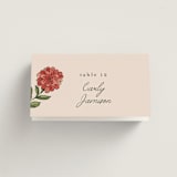 "Wedding Tapestry" - Place Cards in Coral Fern by Chris Griffith - Folded with Free Guest Printing