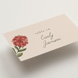"Wedding Tapestry" - Place Cards in Coral Fern by Chris Griffith - Detail