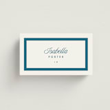 "Coast" - Place Cards in Ocean by Kelly Schmidt - Front with Free Guest Printing