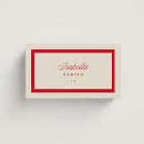 "Coast" - Place Cards in Rosso by Kelly Schmidt - Front