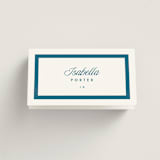 "Coast" - Place Cards in Ocean by Kelly Schmidt - Folded with Free Guest Printing