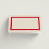 "Coast" - Place Cards in Rosso by Kelly Schmidt - Blank Front