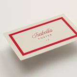 "Coast" - Place Cards in Rosso by Kelly Schmidt - Detail