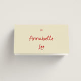 "Big Heart Wedding" - Place Cards in Cherry by Ani Somi - Folded with Free Guest Printing