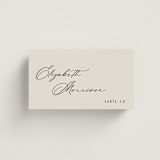 "kinkaid" - Place Cards in Ivory by Carolyn Nicks - Front with Free Guest Printing