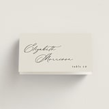 "kinkaid" - Place Cards in Ivory by Carolyn Nicks - Folded with Free Guest Printing