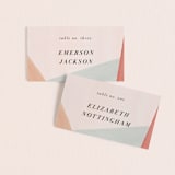 "Eleanor" - Place Cards in Rose by Creative Parasol - Front with Free Guest Printing