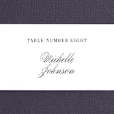 "One and Only" - Place Cards in Classic Bride by Design Lotus - Detail
