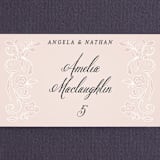 "Elegant Lace" - Place Cards in Blush by Hooray Creative - Detail