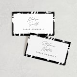 "Landscape" - Place Cards in Black Tie by Laura Hamm - Front with Free Guest Printing