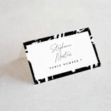 "Landscape" - Place Cards in Black Tie by Laura Hamm - Folded with Free Guest Printing