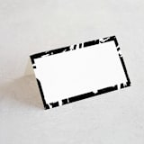 "Landscape" - Place Cards in Black Tie by Laura Hamm - Blank front