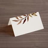 "botanical portrait" - Place Cards in Leather by Kate Ahn - Blank front
