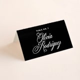 "our moment" - Place Cards in Tuxedo by Jill Means - Folded with Free Guest Printing