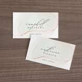 "cultured pearl" - Place Cards in Pearl by Erin Deegan - Front with Free Guest Printing