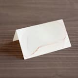 "cultured pearl" - Place Cards in Pearl by Erin Deegan - Blank front
