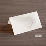 "cultured pearl" - Place Cards in Pearl by Erin Deegan - Folded Back of Card