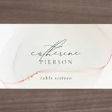 "cultured pearl" - Place Cards in Pearl by Erin Deegan - Detail