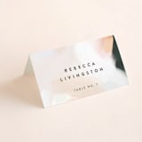 "Artsy Minimal" - Place Cards in Forest by Melanie Severin - Folded with Free Guest Printing