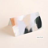 "Artsy Minimal" - Place Cards in Forest by Melanie Severin - Folded Back of Card