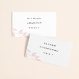 "Emblem" - Place Cards in Petal by Kimberly FitzSimons - Front with Free Guest Printing