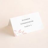 "Emblem" - Place Cards in Petal by Kimberly FitzSimons - Folded with Free Guest Printing