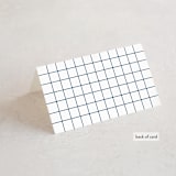 "Vogue" - Place Cards in Navy by Genna Blackburn - Folded Back of Card