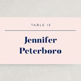 "Vogue" - Place Cards in Navy by Genna Blackburn - Detail