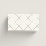 "Organza" - Place Cards in Linen by Jill Means - Folded Back of Card