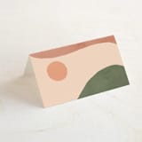 "Abstract" - Place Cards in Desert by Kelly Schmidt - Blank front