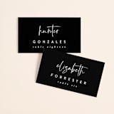 "In this together" - Place Cards in Black Tie by Lea Delaveris - Front with Free Guest Printing