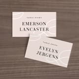 "AND" - Place Cards in Sunkissed by Jill Means - Front with Free Guest Printing