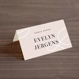 "AND" - Place Cards in Sunkissed by Jill Means - Folded with Free Guest Printing