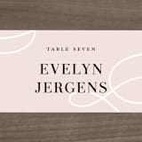 "AND" - Place Cards in Sunkissed by Jill Means - Detail